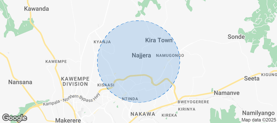 Najeera Bulabira Airbnb map